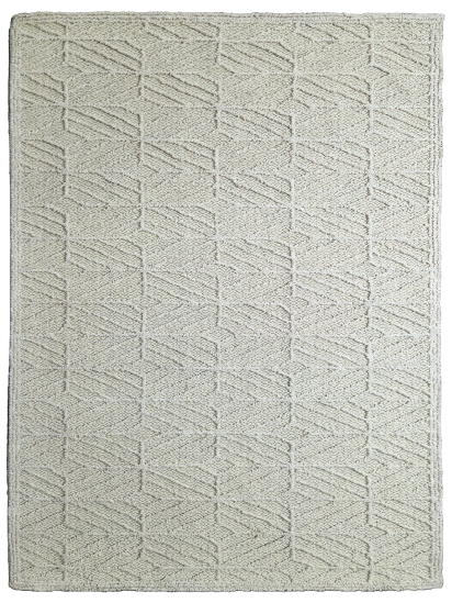 Tufted32 Cream Patterned Living Room Rug