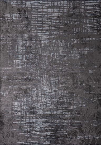 Lagoon Blue & Grey Abstract Indoor Outdoor Rug