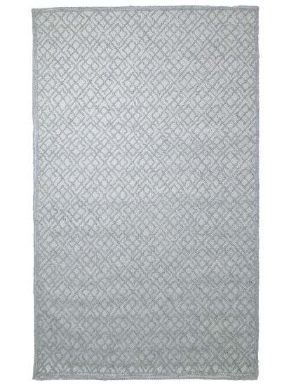 Tufted32 Grey Cream Aztec Patterned Indoor Rug