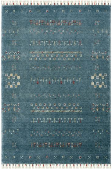 Gallipt Blue & Cream Persian Living Room Rug