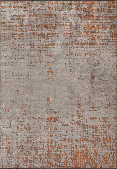 Orange & Brown Solace Abstract Area Rug