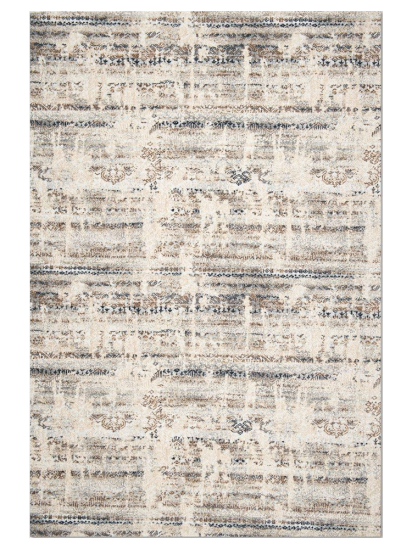 Modern Sparkler Beige & Brown Distressed Area Rug
