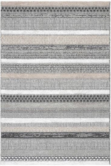 Adora85 Beige Grey Modern Patterned Indoor Rug