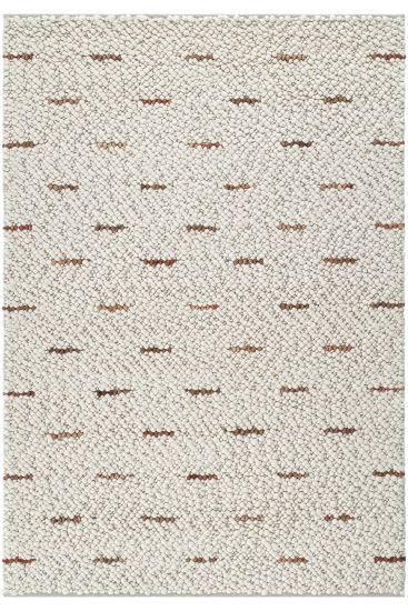 Eltape Cream & Grey Geometric Area Rug