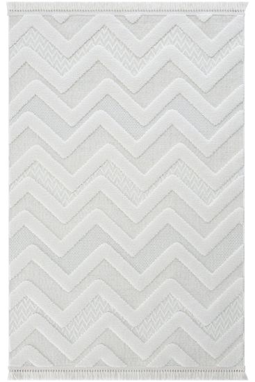 Bloptik Cream Modern Trellis Indoor Rug