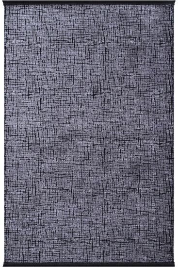 Toptrika Charcoal Abstract Indoor Rug