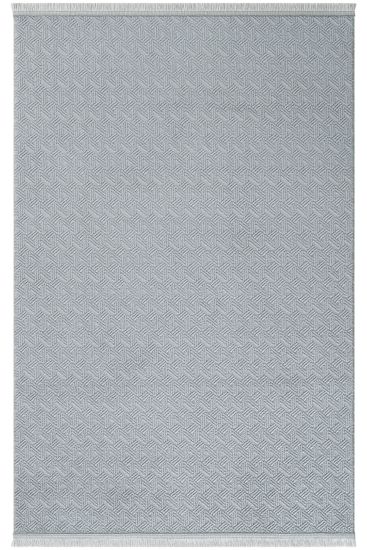 Norptis Grey Modern Chevron Bedroom Rug