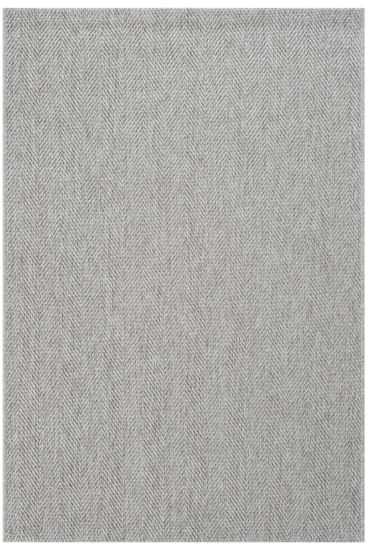 Miptano Grey Modern Chevron Area Rug