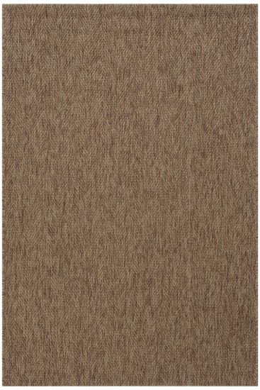 Miptano Brown Chevron Living Room Rug
