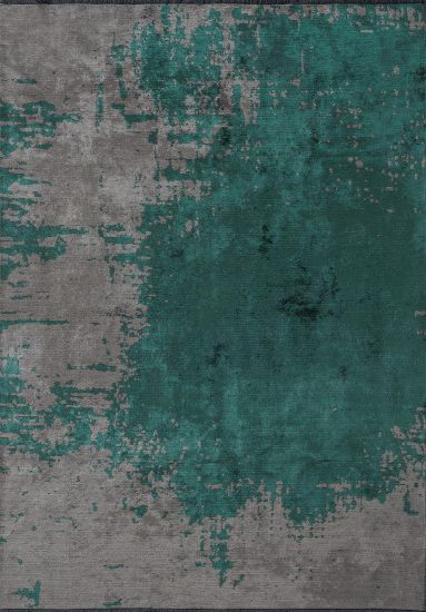 Tundra Green & Grey Abstract Outdoor Rug