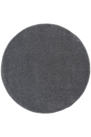 Plaptin Charcoal Plain Area Rug