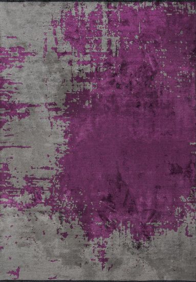 Tundra Purple & Grey Abstract Area Rug