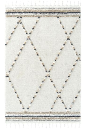 Paltino Cream Beige Modern Scandi Bedroom Rug