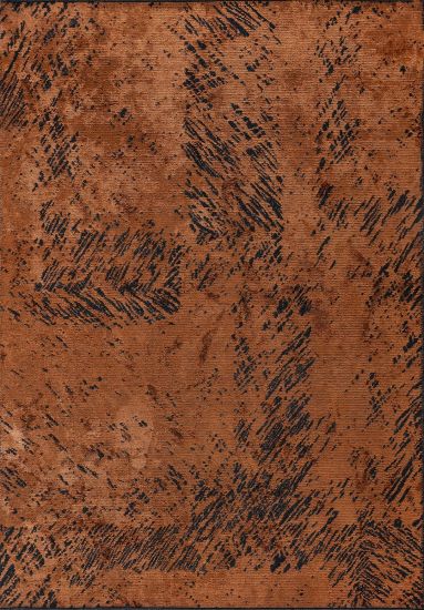 Cascade Orange & Black Abstract Outdoor Rug