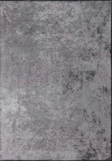 Grey & Pink Cascade Abstract Area Rug