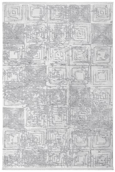 Verbina Grey Modern Abstract Living Room Rug