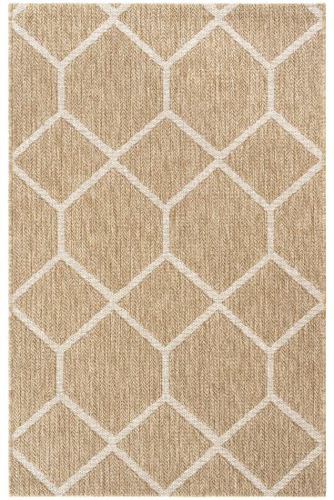 Haptir Jute & Sisal Geometric Brown Outdoor Area Rug