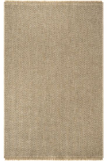 Haptir Brown Jute & Sisal Chevron Outdoor Area Rug