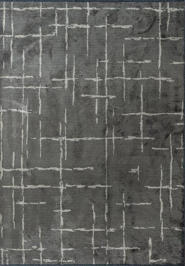 Glimmer Grey Abstract Living Room Rug
