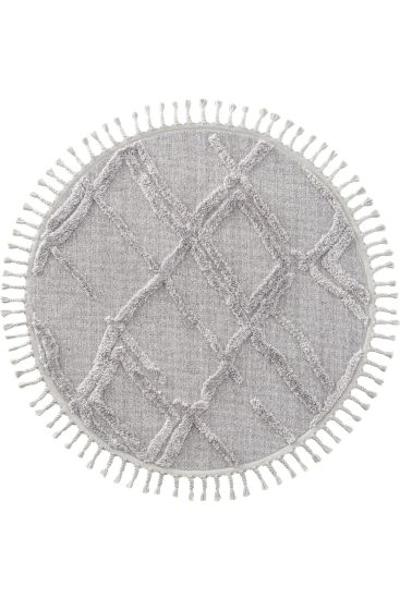 Paltino Grey Patterned Living Room Rug