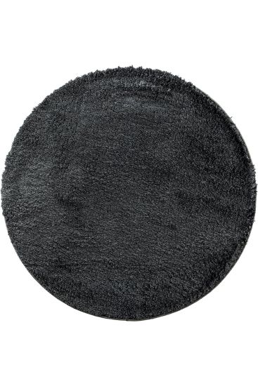 Soptal Black Plain Dining Room Rug