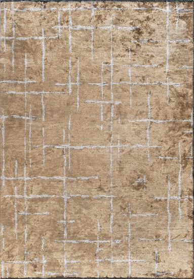 Brown & Grey Glimmer Abstract Outdoor Rug