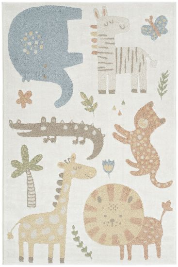 Smile85 Multicolour Kids Patterned Living Room Rug