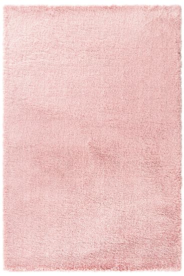 Soptal Pink Plain Bedroom Rug
