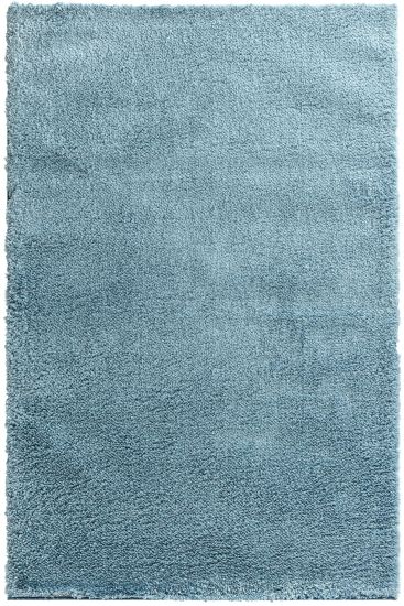 Soptal Blue Modern Plain Bedroom Rug