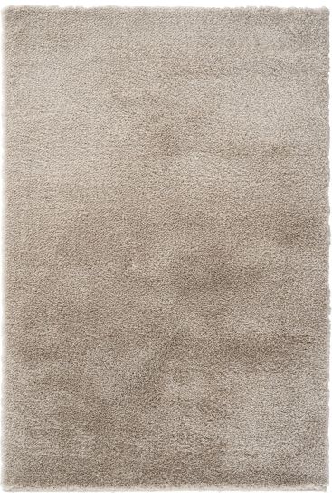 Soptal Beige Plain Shaggy Bedroom Rug