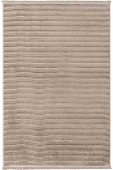 Vetpina Brown Plain Stripes Indoor Rug