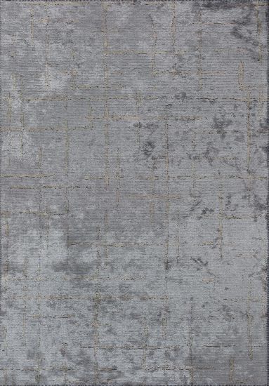Grey & Brown Glimmer Abstract Area Rug
