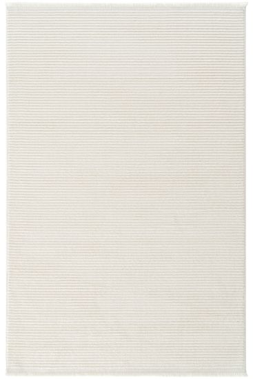 Vetpina White Modern Plain Bedroom Rug