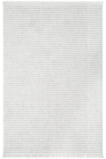 Miptasa White Stripes Plain Area Rug