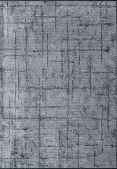 Glimmer Grey & Blue Abstract Outdoor Rug