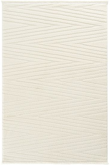 Neptork Cream Stripes Bedroom Rug