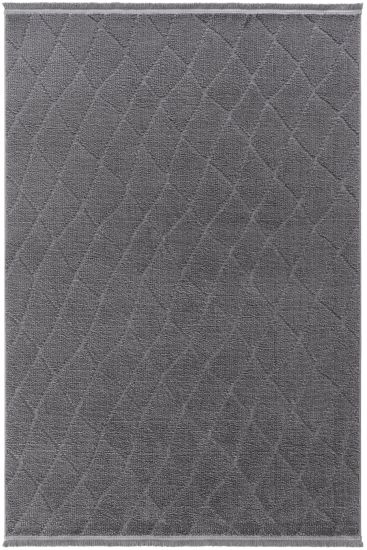 Neptork Patterned Grey Living Room Rug