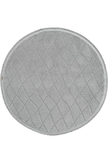 Neptork Grey Modern Patterned Living Room Rug