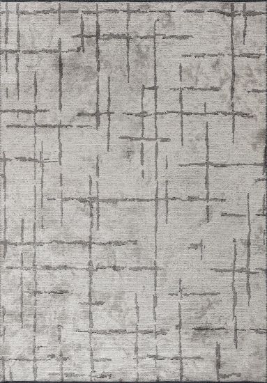 Grey Glimmer Abstract Living Room Rug