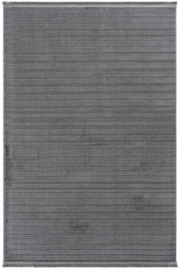 Neptork Grey Stripes Bedroom Rug