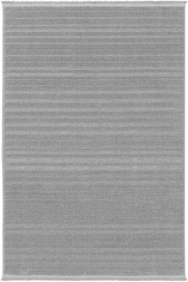 Neptork Stripes Grey Bedroom Rug