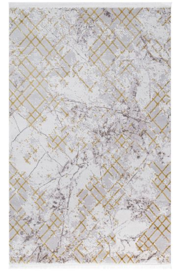 Norptis Grey Cream Abstract Living Room Rug