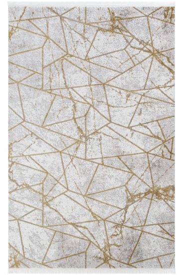 Norptis Grey Cream Modern Geometric Living Room Rug