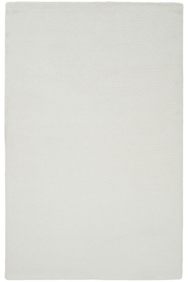 Puffy85 White Modern Plain Bedroom Rug