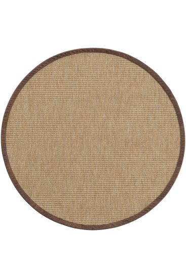 Outdoor Area Rug Sipatal Brown Jute & Sisal Bordered