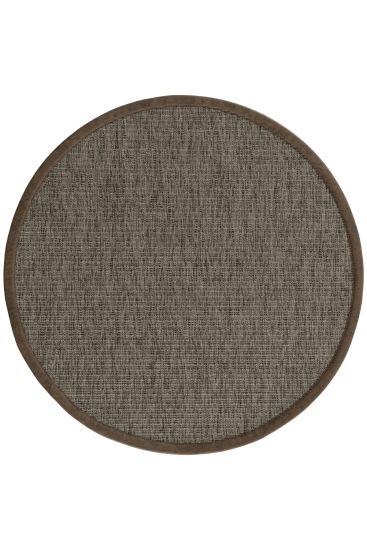 Sipatal Grey Brown Jute & Sisal Bordered Outdoor Area Rug