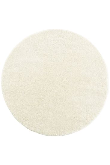 Comptil Cream Plain Shaggy Indoor Rug