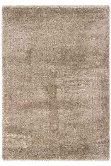 Comptil Beige Modern Plain Living Room Rug