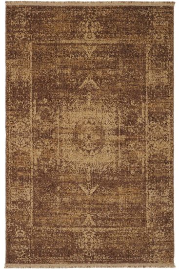 Zerina85 Brown Modern Patterned Area Rug