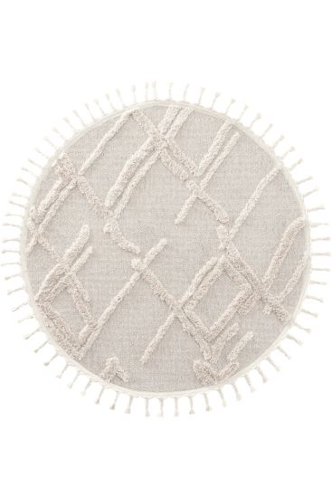 Paltino Cream Patterned Area Rug